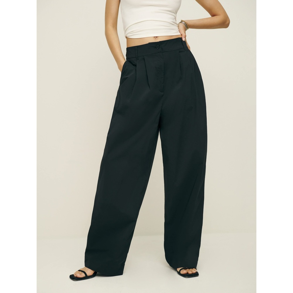 Reformation Black Wide-Leg Trousers - Picture 11 of 11